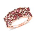 Premium Morro Redondo Pink Tourmaline and White Zircon Ring in Vermeil Rose Gold Over Sterling Silver (Size 10.0) 1.65 ctw - Sticky add to cart bar
