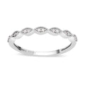 Diamond Ring in Platinum Over Sterling Silver 0.10 ctw - Sticky add to cart bar