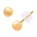 14K Yellow Gold 5mm Ball Stud Earrings - Sticky add to cart bar