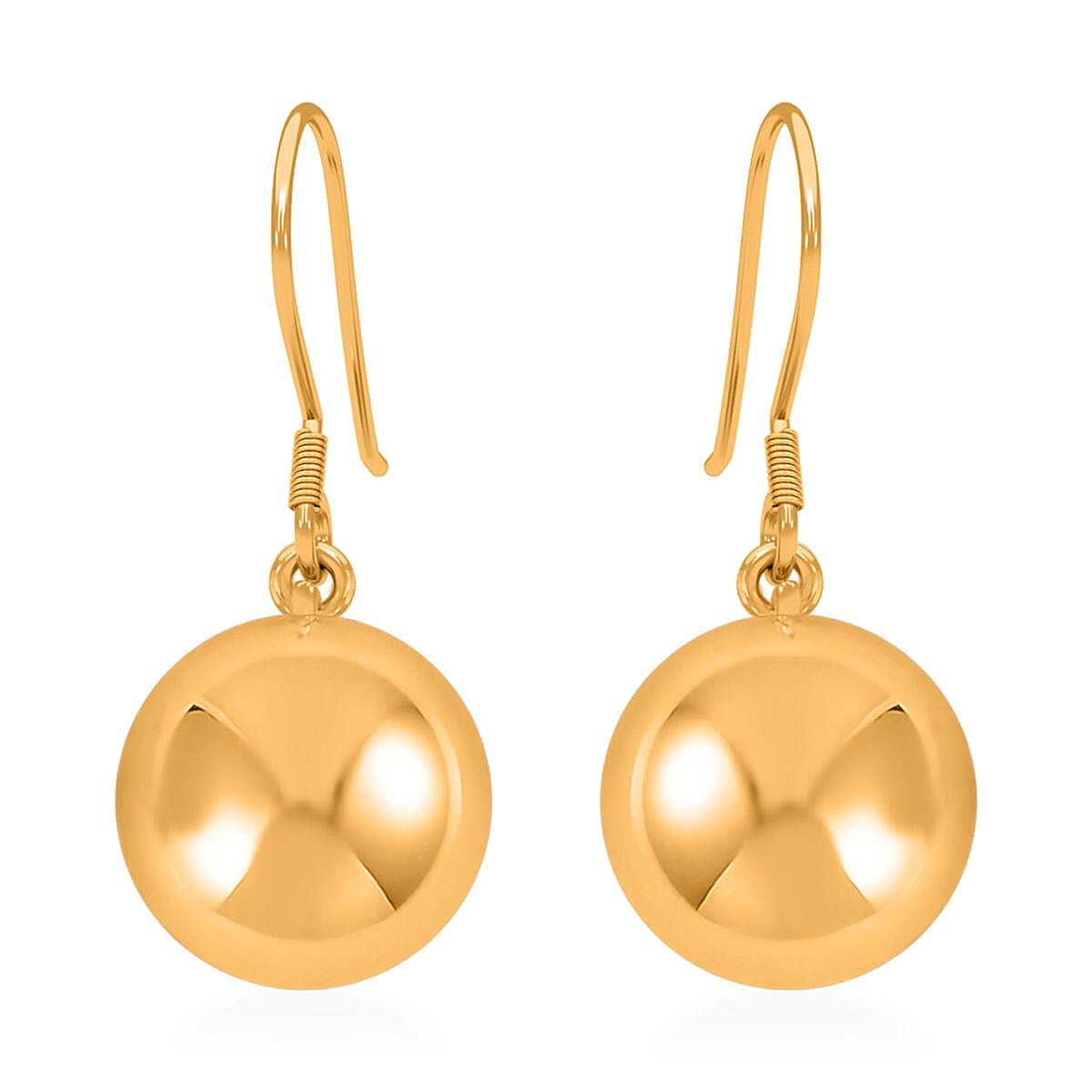 Ankur Treasure Chest 24K Yellow Gold Electroform Beads Dangle Earrings 4.50 Grams