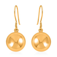 Ankur Treasure Chest 24K Yellow Gold Electroform Beads Dangle Earrings 4.50 Grams