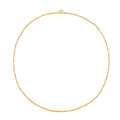 24K Yellow Gold Fancy Twisted Link Necklace 20 Inches 6.50 Grams - Sticky add to cart bar