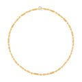24K Yellow Gold Electroform 4 mm Round Barrel Chain Necklace 18 Inches 11.60 Grams - Sticky add to cart bar