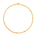 24K Yellow Gold Electroform 5.5mm Round Barrel Chain Necklace 18 Inches 15 Grams - Sticky add to cart bar