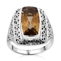 Brazilian Citrine Ring in Sterling Silver (Size 5.5) 9.50 ctw - Sticky add to cart bar