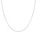 Rhapsody Mirror-finish Twist Link Chain Necklace in 950 Platinum 2.70 Grams 22 Inches - Sticky add to cart bar