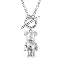 950 Platinum Teddy Bear Necklace (20 Inches) with Lobster Lock (6.50 g)