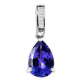 Luxoro 10K White Gold Premium Tanzanite and G-H I2 Diamond Pendant 2.05 ctw - Sticky add to cart bar