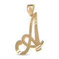 10K Yellow Gold Initial A Pendant - Sticky add to cart bar