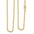 20K Yellow Gold Rope Chain Necklace, 20 K Yellow Gold Necklace, Rope Necklace, 22 Inch Chain Necklace, Gold Jewelry 3 Grams - Sticky add to cart bar