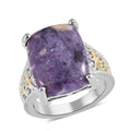 Karis Purple Opal (D) Solitaire Ring in 18K YG Plated and Platinum Bond 9.25 ctw - Sticky add to cart bar