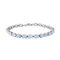 Ethiopian Welo Opal Bracelet in Platinum Over Sterling Silver (6.50 In) 4.60 ctw - Sticky add to cart bar