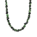 Ruby Zoisite Chips Necklace 20 Inches in Sterling Silver 217.75 ctw - Sticky add to cart bar