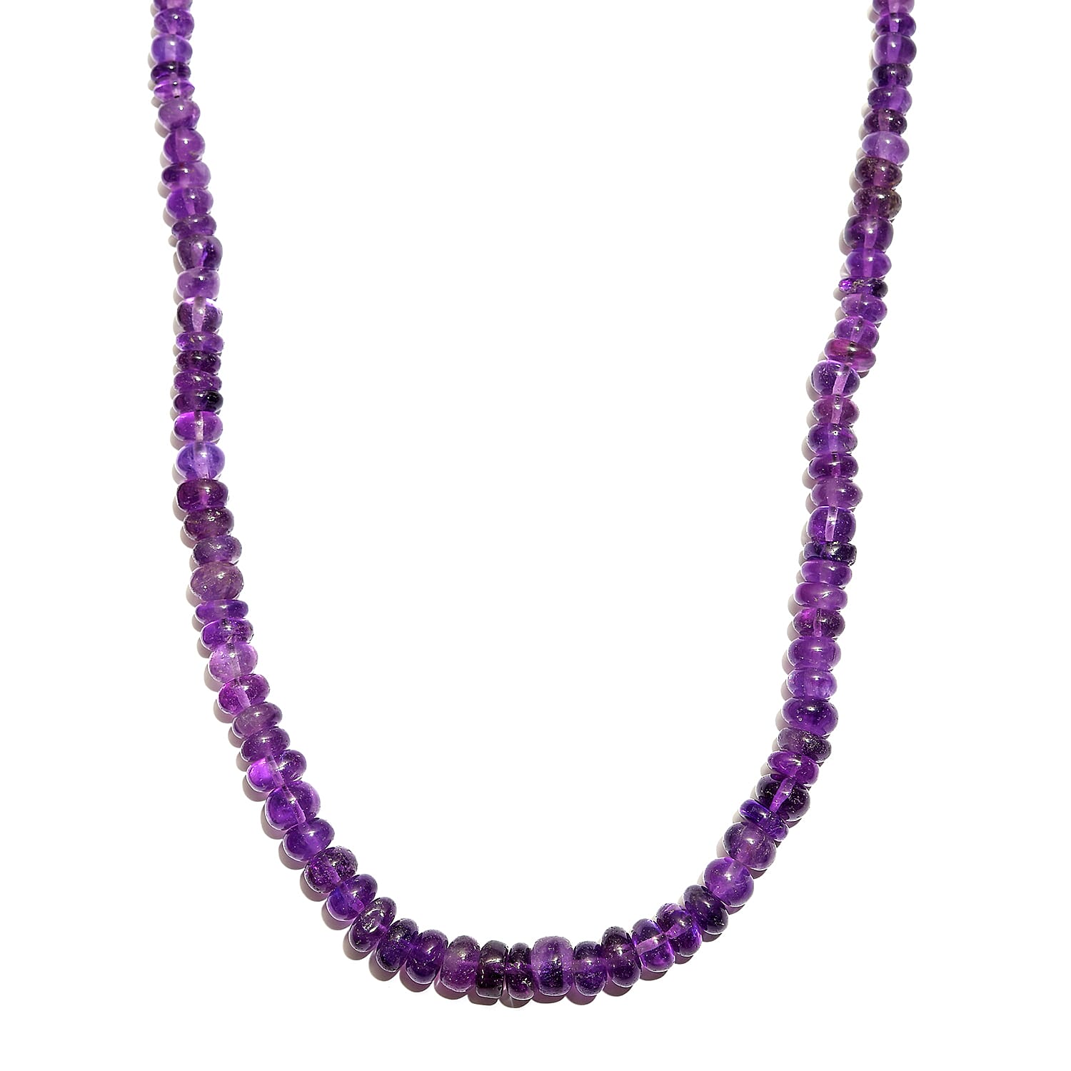 Chrysocolla Beaded Necklace 20 Inches in Sterling Silver 175.00 ctw