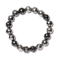 Hematite Beaded Stretch Bracelet 362.25 ctw