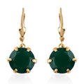 Verde Onyx Lever Back Earrings in Vermeil Yellow Gold Over Sterling Silver 8.00 ctw - Sticky add to cart bar