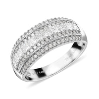 14K Yellow Gold Natural Yellow and White Diamond (SI) Ring (Size 10.0) 1.00 ctw