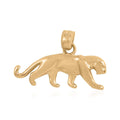 Made in America 10K Yellow Gold Panther Pendant 0.90 Grams - Sticky add to cart bar