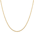 1.5mm Rope Chain Necklace in 10K Yellow Gold 18 Inches 1.3 Grams - Sticky add to cart bar