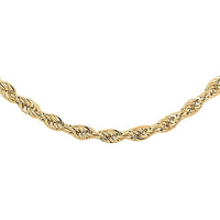 1.5mm Rope Chain Necklace in 10K Yellow Gold 20 Inches 1.4 Grams
