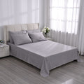 Set of 6 Light Grey Color Silver Infused Sheet - Queen (Microfiber) - Sticky add to cart bar