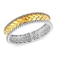14K Yellow Gold Over Sterling Silver Men's Ring 2.25 Grams