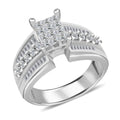 14K White Gold Diamond G-H I1 Ring 7 Grams 1.00 ctw (Del. 10-12 Days) - Sticky add to cart bar