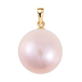 10K Yellow Gold Purple Edison Pearl Solitaire Pendant - Sticky add to cart bar