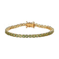 One Time Only Green Apatite Bracelet in Vermeil YG Over Sterling Silver (6.50 In) 10.40 ctw - Sticky add to cart bar