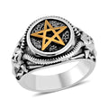 Star Men's Ring in ION Plated YG and Stainless Steel (Size 10.0) - Sticky add to cart bar