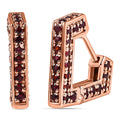Premium Anthill Garnet Earrings in Vermeil Rose Gold Over Sterling Silver 2.35 ctw - Sticky add to cart bar