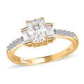 Luxoro 10K Yellow Gold Moissanite Ring 1.25 ctw - Sticky add to cart bar