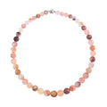Multi Color Fire Quartz Beaded Necklace 20 Inches in Rhodium Over Sterling Silver 464.20 ctw - Sticky add to cart bar