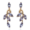 Tanzanite Dangle Earrings in Vermeil YG Over Sterling Silver 1.35 ctw - Sticky add to cart bar