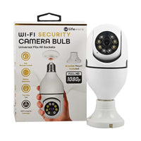 Lifeware WI-FI Security Camera Bulb (Universal Fits All Sockets) , WiFi Light Bulb with Camera , Spy Camera Light Bulb Socket , 360 Camera Bulb , Wireless Light Bulb Camera