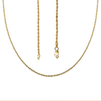 1.5mm Rope Chain Necklace in 10K Yellow Gold 1.50 Grams 22 Inches