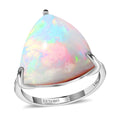 Doorbuster Memorial Deal Luxoro 14K White Gold AAA Ethiopian Welo Opal Solitaire Ring (Size 10.0) (Del. in 7-10 Days) 10.00 ctw - Sticky add to cart bar