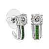 Moissanite & Chrome Diopside