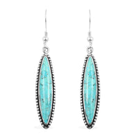 Santa Fe Style  Turquoise Earrings in Sterling Silver