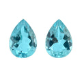 AAA Blue Apatite Set of 2 (Pear 7x5 mm) 1.30 ctw - Sticky add to cart bar