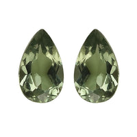 AAA Green Apatite Set of 2 (Pear 7x5 mm) 1.30 ctw