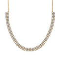 D'Joy Moissanite 13.50 ctw Necklace in Vermeil Yellow Gold Over Sterling Silver 18 Inches - Sticky add to cart bar