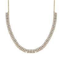 D'Joy Moissanite 13.50 ctw Necklace in Vermeil Yellow Gold Over Sterling Silver 18 Inches