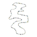 Multi Gemstone Beaded Necklace 48 Inches in Sterling Silver 97.10 ctw - Sticky add to cart bar
