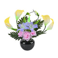 Purple and Pink LED with Color Changing Whell Fiber optic Flowers (11.81"x5.90"x16.53") - Sticky add to cart bar