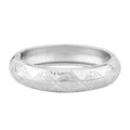 Dome Bangle Bracelet Silvertone (7.00 In) - Sticky add to cart bar