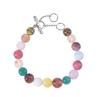 Multi Gemstone 138.59 ctw Bracelet in Rhodium Over Sterling Silver (7.00-9.00 In)