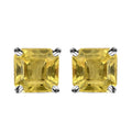 Yellow Sapphire Solitaire Stud Earrings in Platinum Over Sterling Silver 1.85 ctw - Sticky add to cart bar
