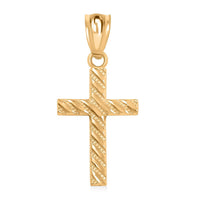 10K Yellow Gold Cross Pendant 0.60 Grams