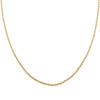 10K Yellow Gold Rope Chain Necklace , Gold Necklace , Rope Necklace , Gold Chain , 18 Inch Chain Necklace 1.10 Grams